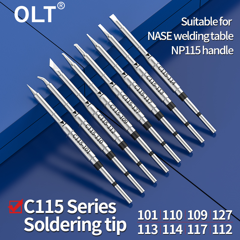 Smd Solder Paste - C115 Soldering Iron Tip C115-105/125/117/113/114/112/109/127/101/110/120/107 for