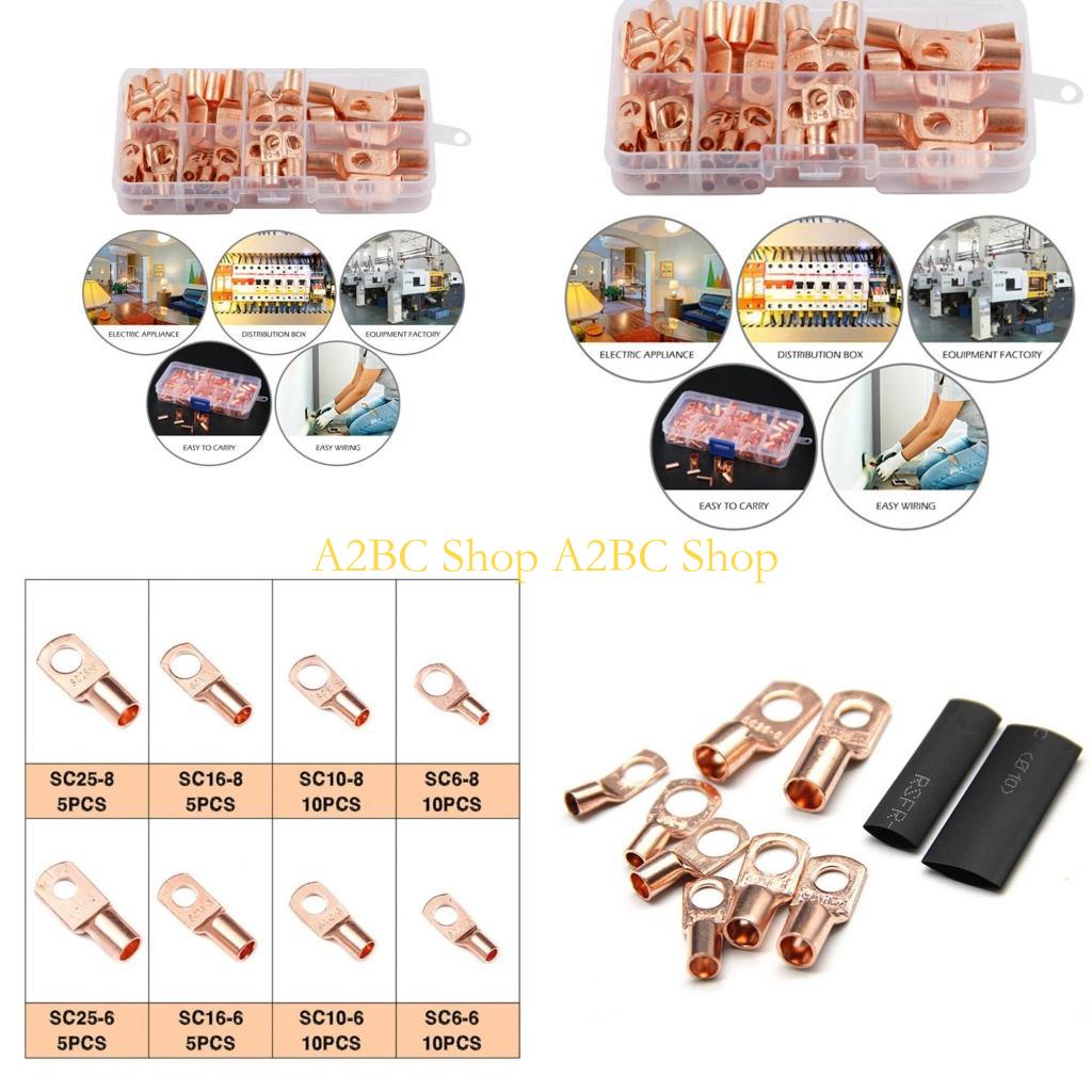 Heat Shrink Tubing - A2BC Series Copper Cable Lug with