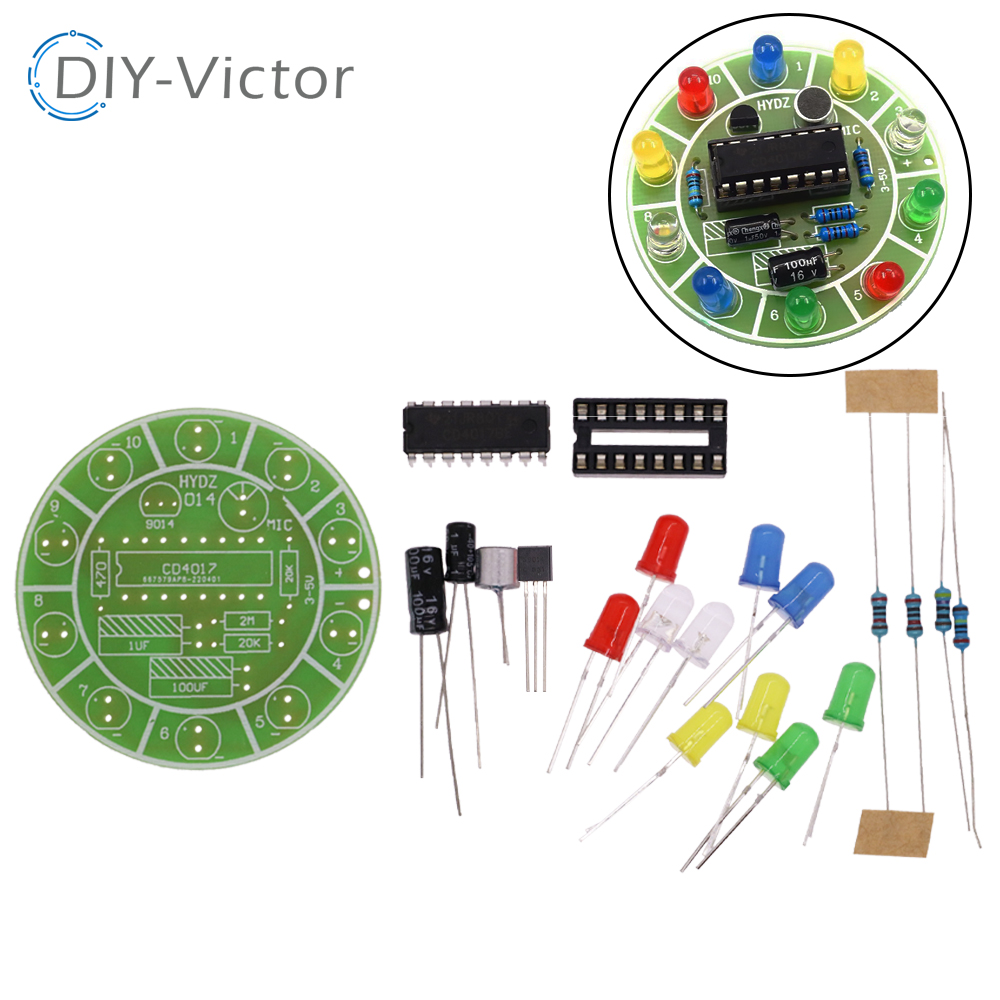 Diy Electronics Lab - 1/5/10 PCS CD4017 colorful voice control