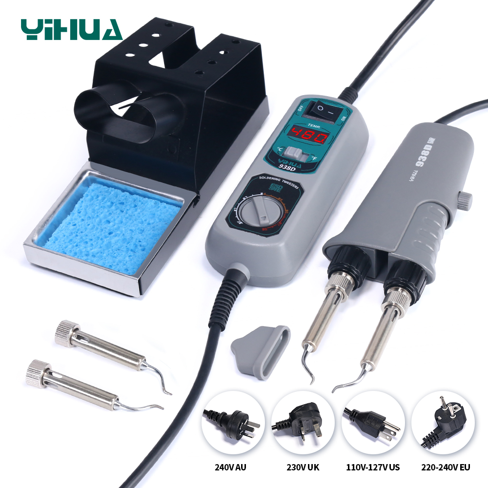 Smd Solder Paste - YIHUA 938D Portable Tweezers Soldering Station