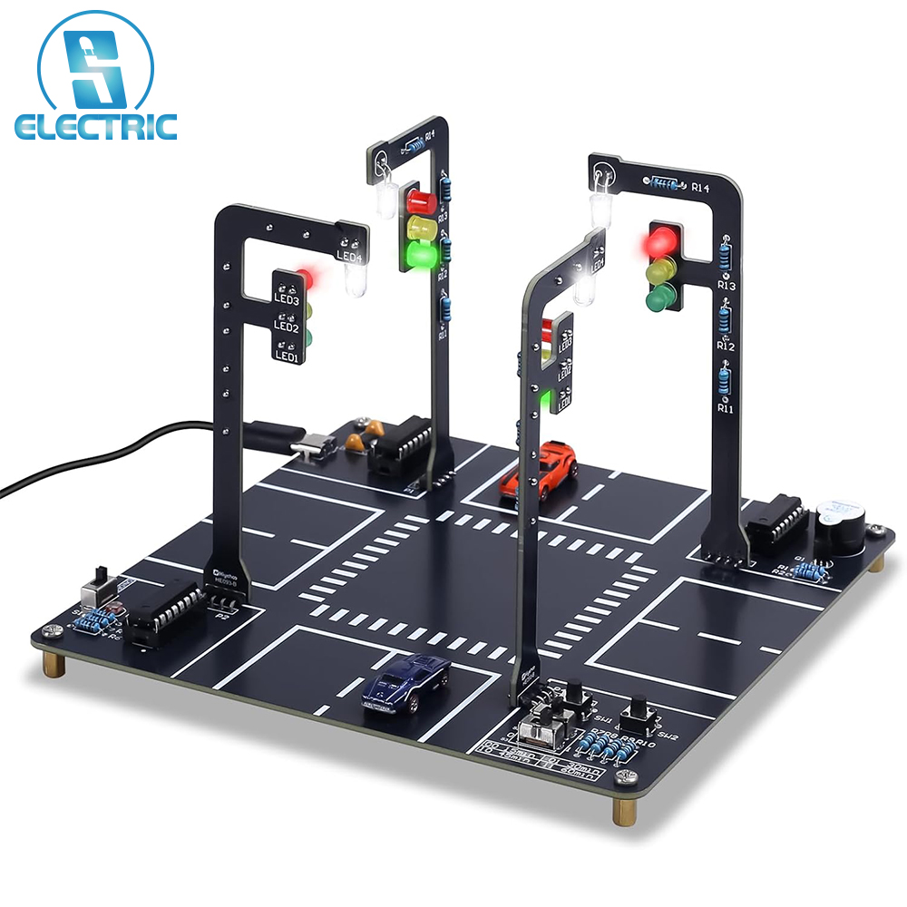 Diy Electronics Projects For Adults - LED Traffic Light Simulator Soldering Kit