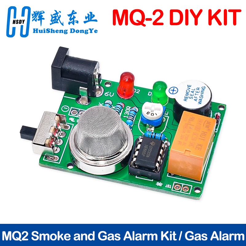 Diy Electronics Com - MQ2 Smoke and Gas Alarm Kit