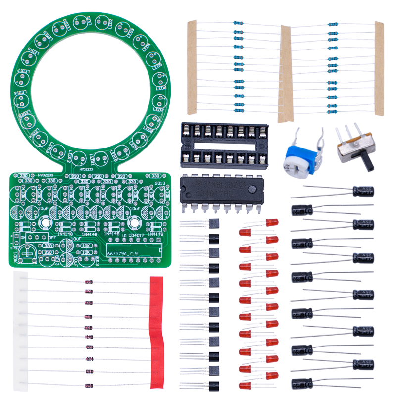 CD4017 Ring Gradient LED Flowi - Diy Electronics Projects For Students ulasan dan harga