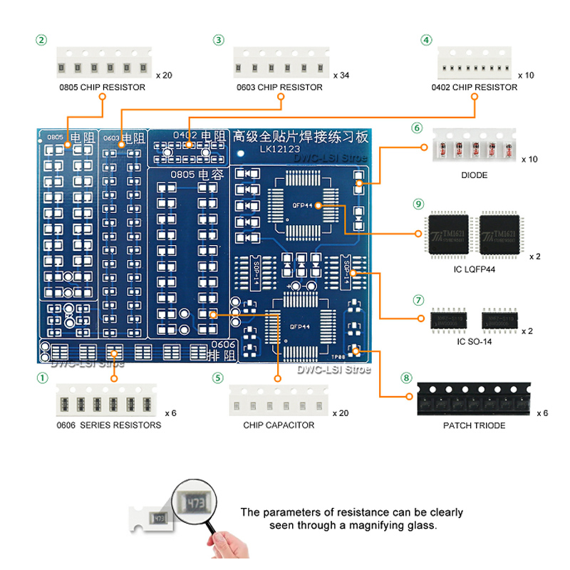 SMD Advanced Full Patch Weldin - Pcb Etching Kit ulasan dan harga