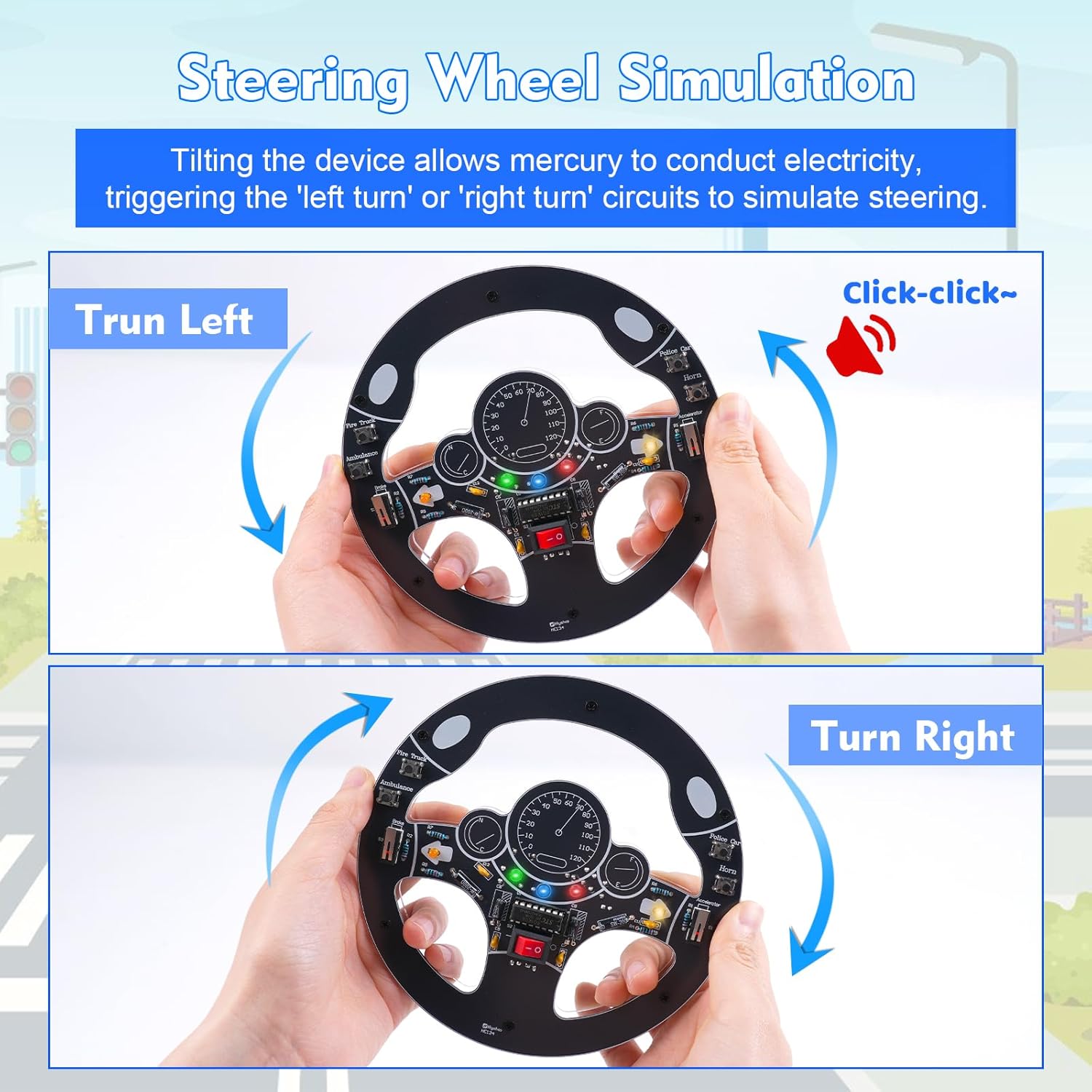Car Steering Wheel DIY Solderi - Diy Electronics Projects For Adults ulasan dan harga