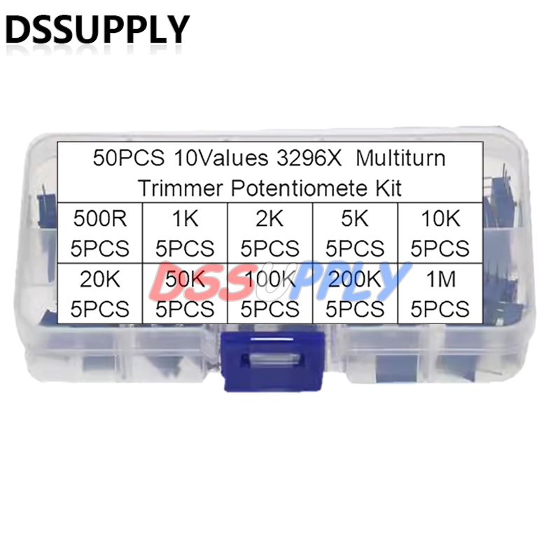 50PCS 3296 3296X Multiturn Tri - Diy Electronics Com ulasan dan harga