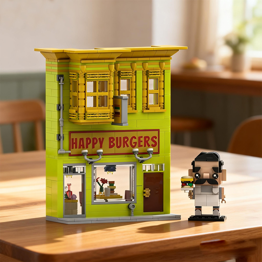 Gobricks MOC Bobs Burgers Buil - Diy Electronics Shop ulasan dan harga