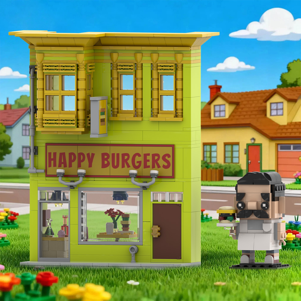 Gobricks MOC Bobs Burgers Buil - Diy Electronics Shop ulasan dan harga