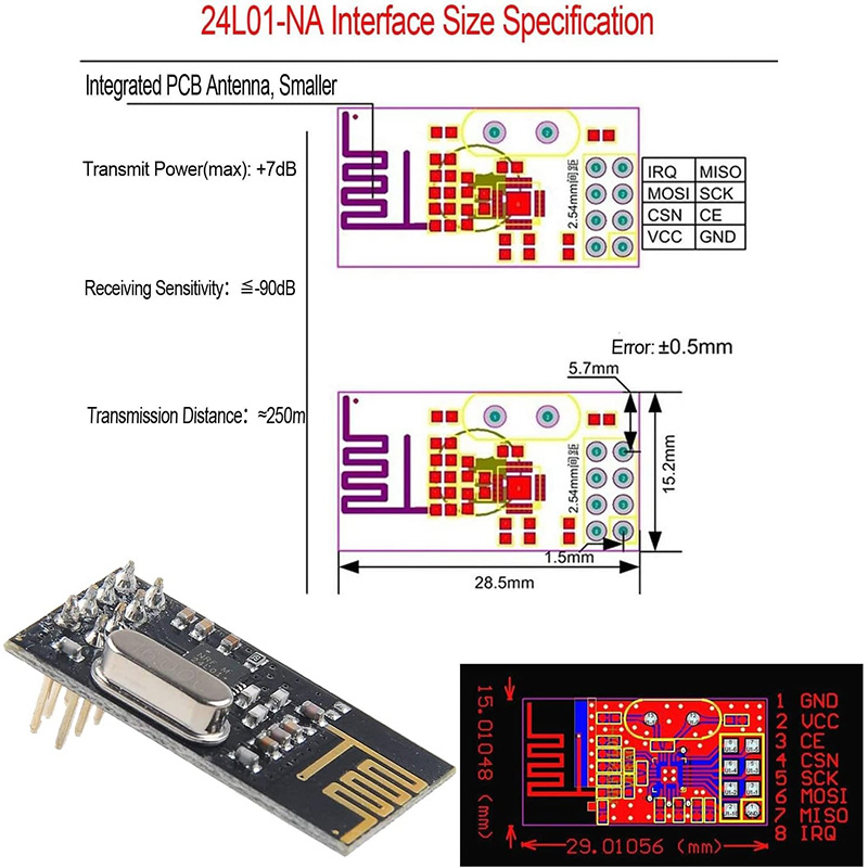 NRF24L01+ 2.4G wireless data t - Nrf24L01 Module Wireless ulasan dan harga