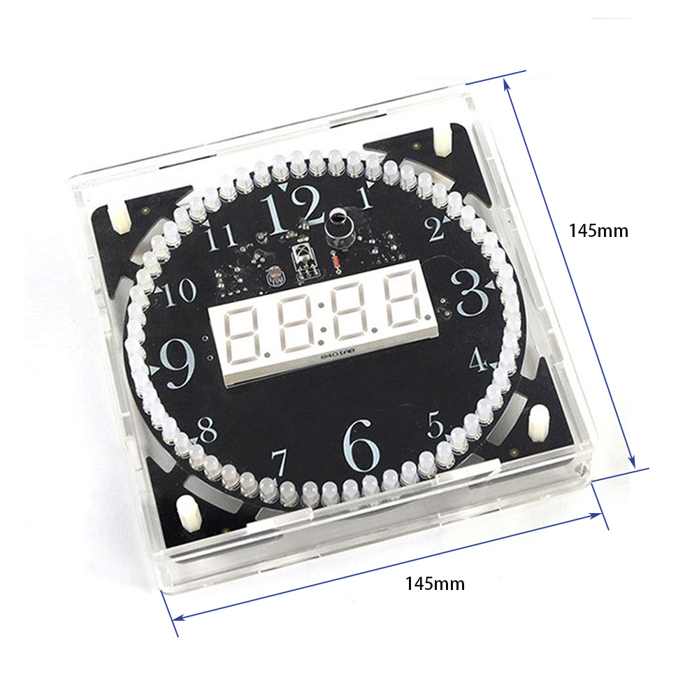DIY electronic clock kit 14.5* - Diy Electronics Projects For Adults ulasan dan harga