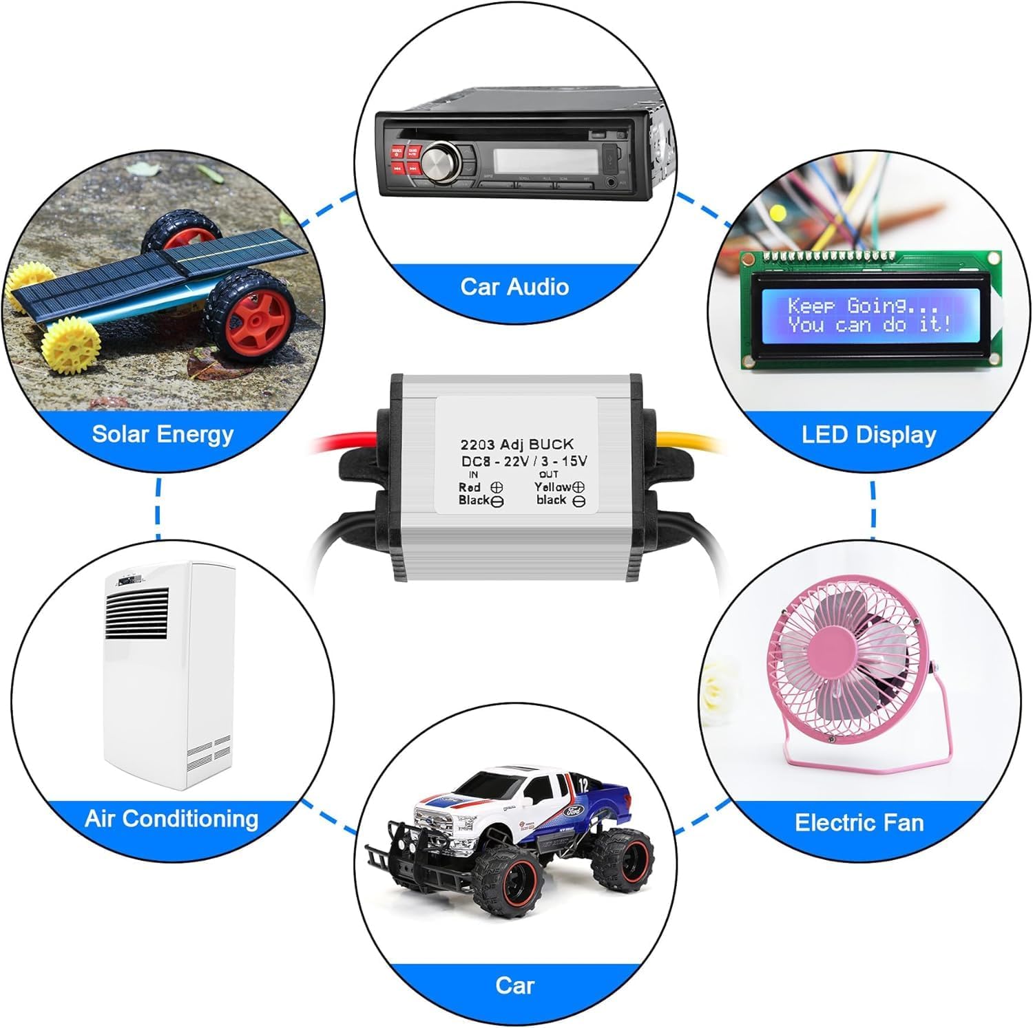 DC 8-35V to DC 3-15V Buck Conv - Dc Power Supply Variable ulasan dan harga