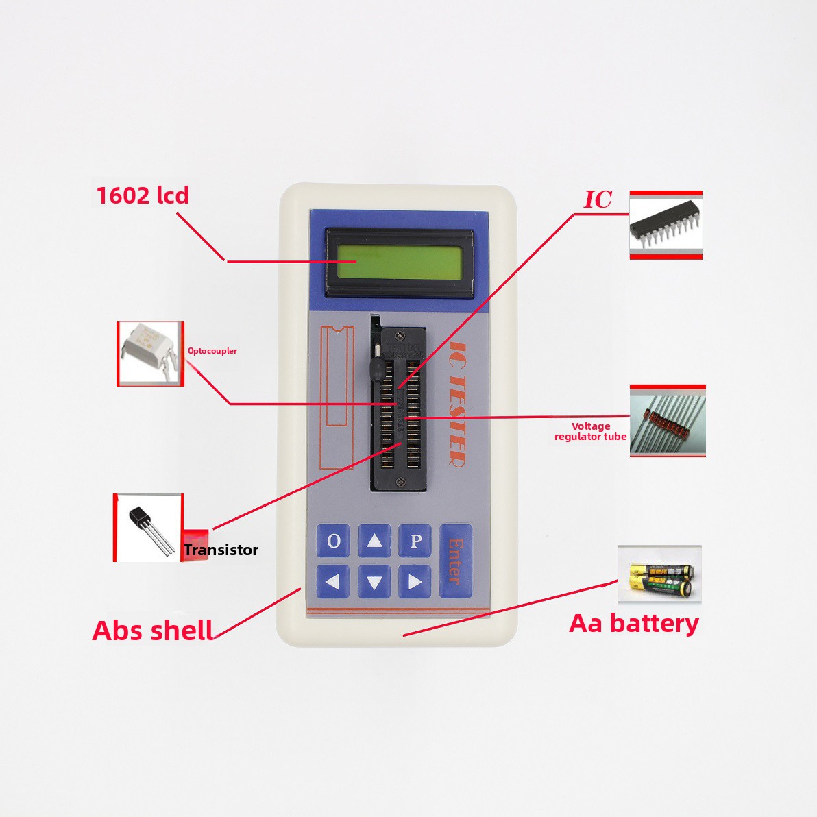 TSH‑06F IC Transistor Tester f - Diy Electronics Shop ulasan dan harga