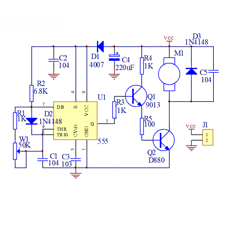 Electronic FanDIY NE555 DC Mot - Diy Electronics Com ulasan dan harga