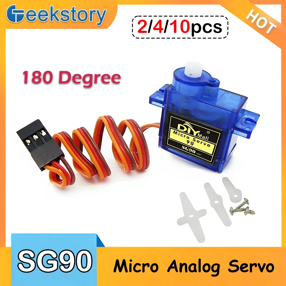2/4/10pcs SG90 Servo Motor 9G  - Servo Motor Sg90 ulasan dan harga