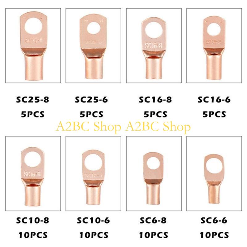 A2BC Series Copper Cable Lug w - Heat Shrink Tubing ulasan dan harga