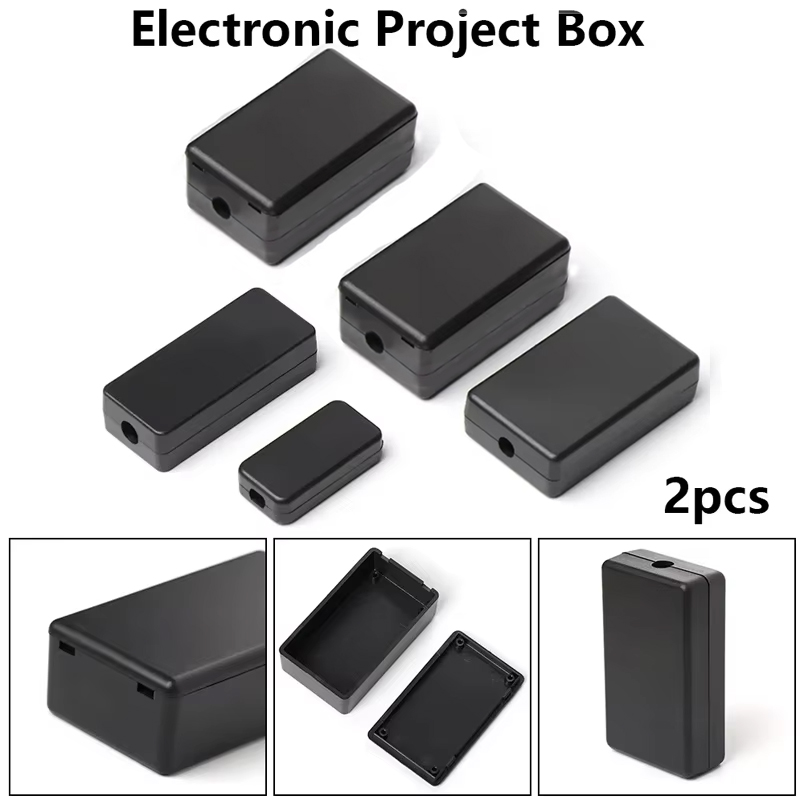 2PCS Plastic Waterproof Black  - Diy Electronics Websites ulasan dan harga