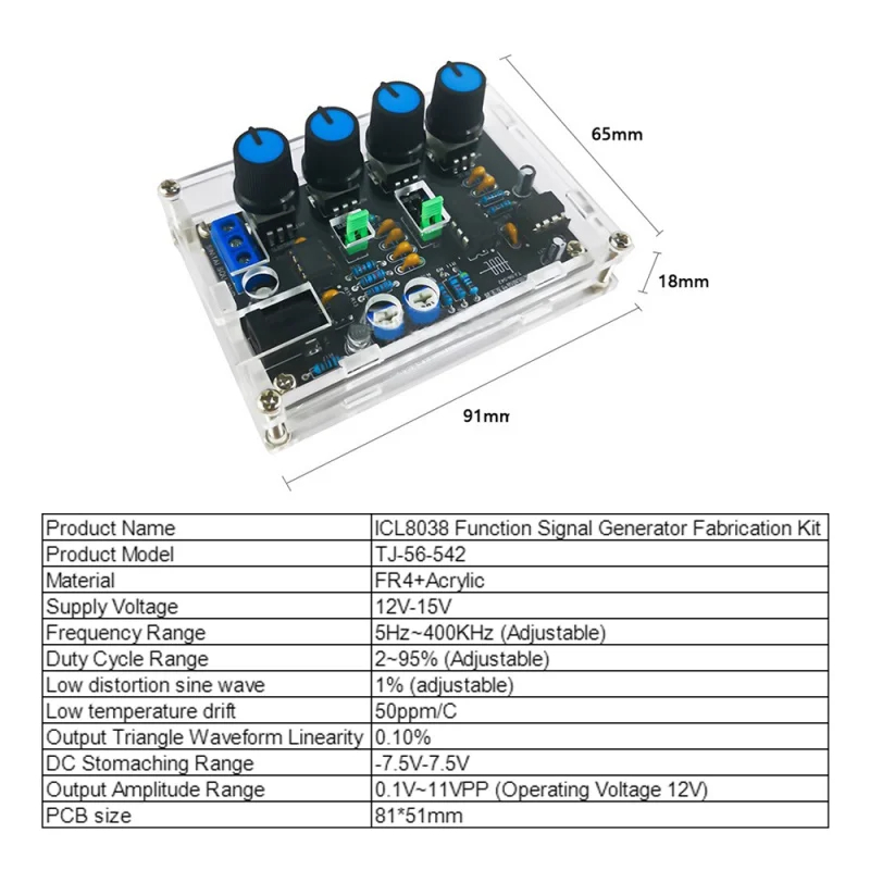 DIY ICL8038 Multifunctional Lo - Diy Electronics Com ulasan dan harga