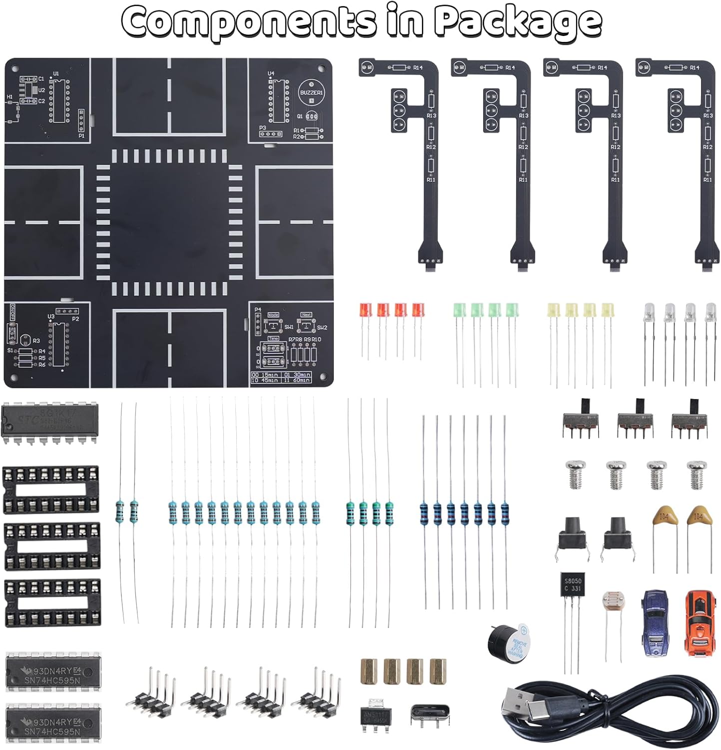 LED Traffic Light Simulator So - Diy Electronics Projects For Adults ulasan dan harga