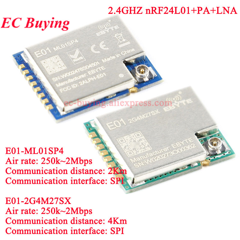 10Pcs/1pc E01-2G4M27SX ML01SP4 - Nrf24L01 Module Wireless ulasan dan harga