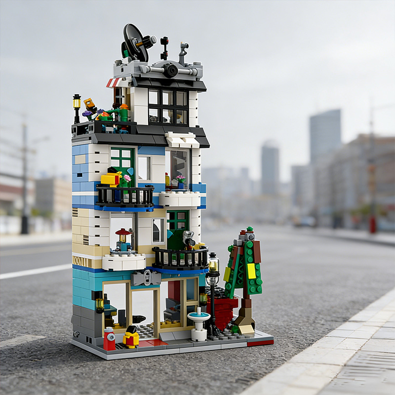 856 PCS Modular Building Apart - Diy Electronics Shop ulasan dan harga