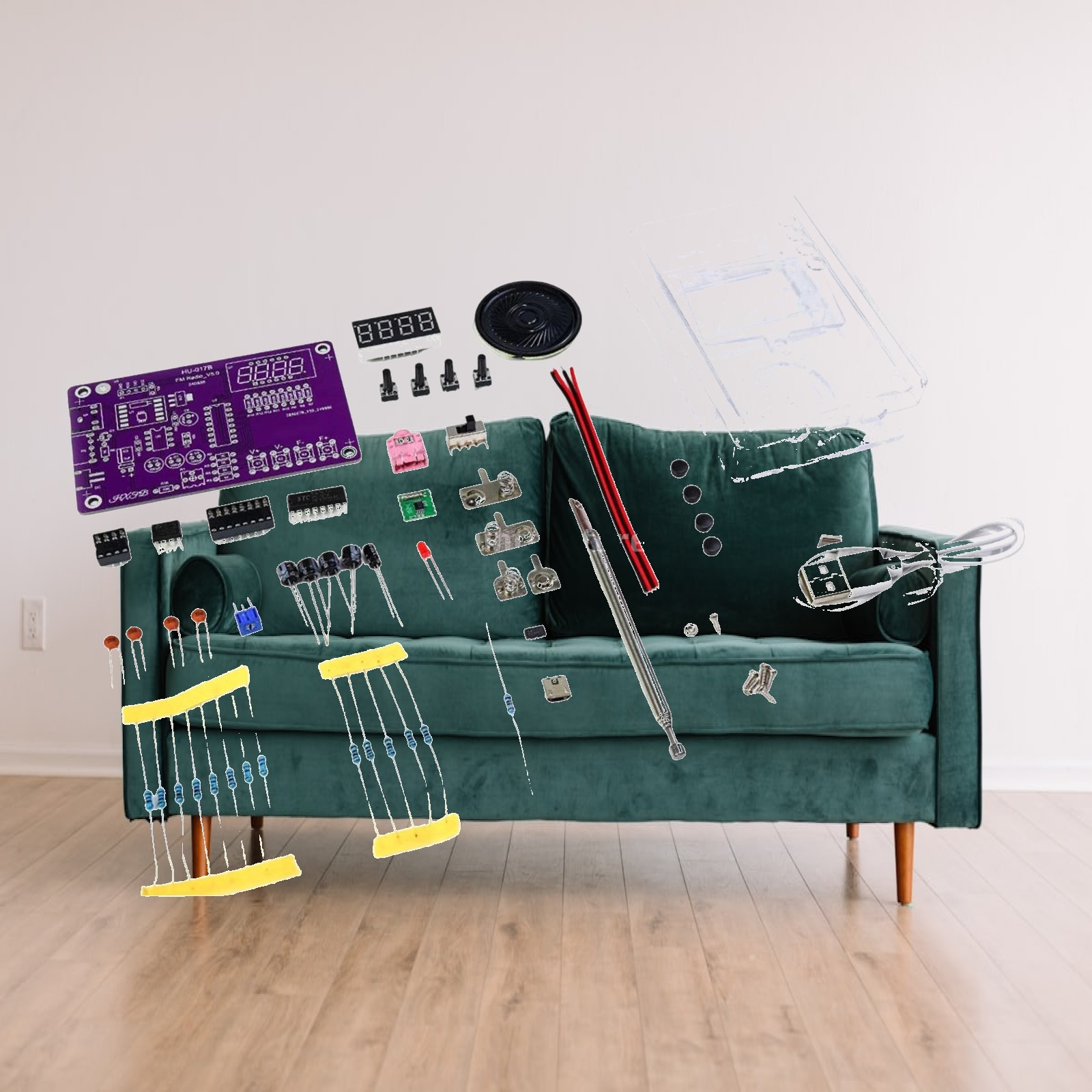 FM Radio Kit Electronic Solder - Diy Electronics Projects For Adults ulasan dan harga