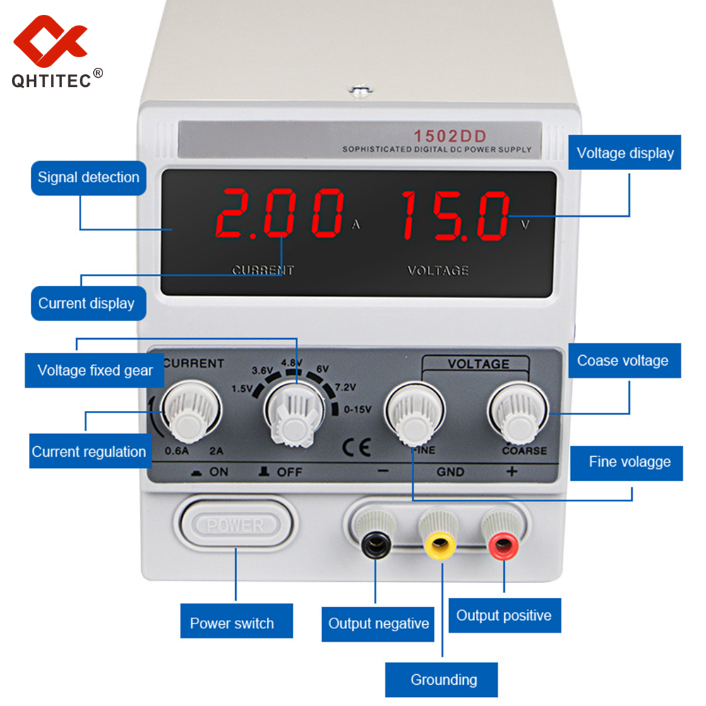QHTITEC DC Regulated Power Sup - Dc Power Supply Variable ulasan dan harga