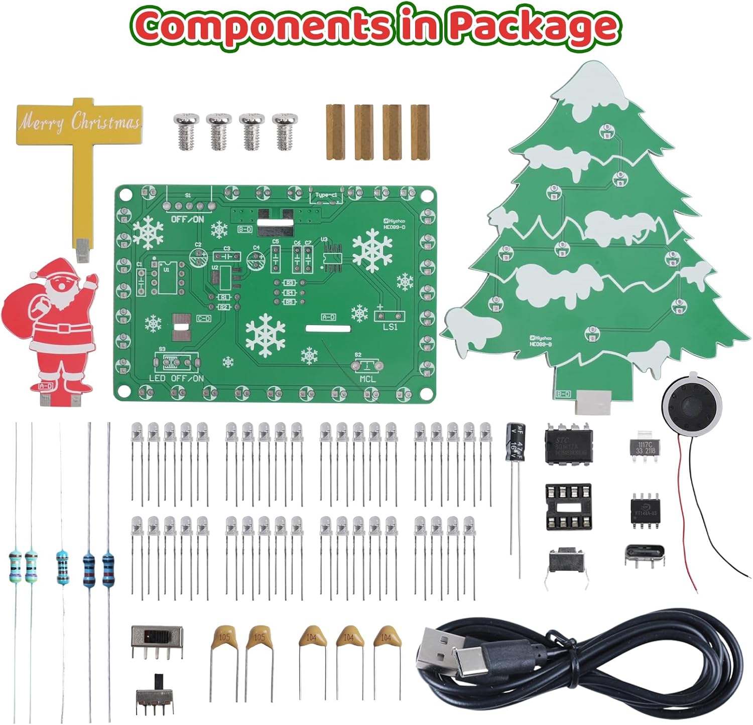 Musical Christmas Tree Solderi - Diy Electronics Projects For Adults ulasan dan harga
