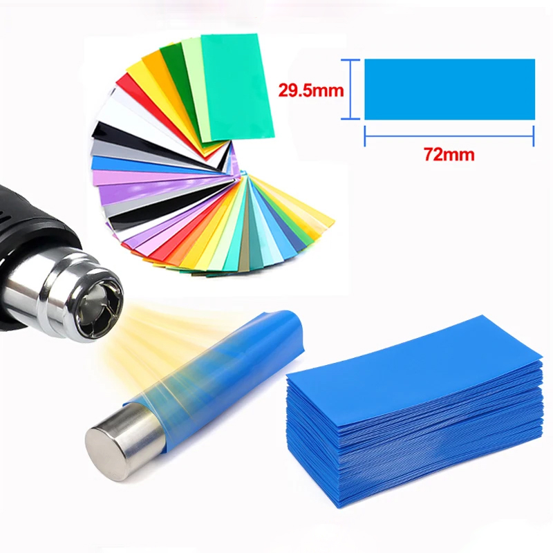 100~1000pcs PreCut 18650 Batte - Heat Shrink Tubing ulasan dan harga