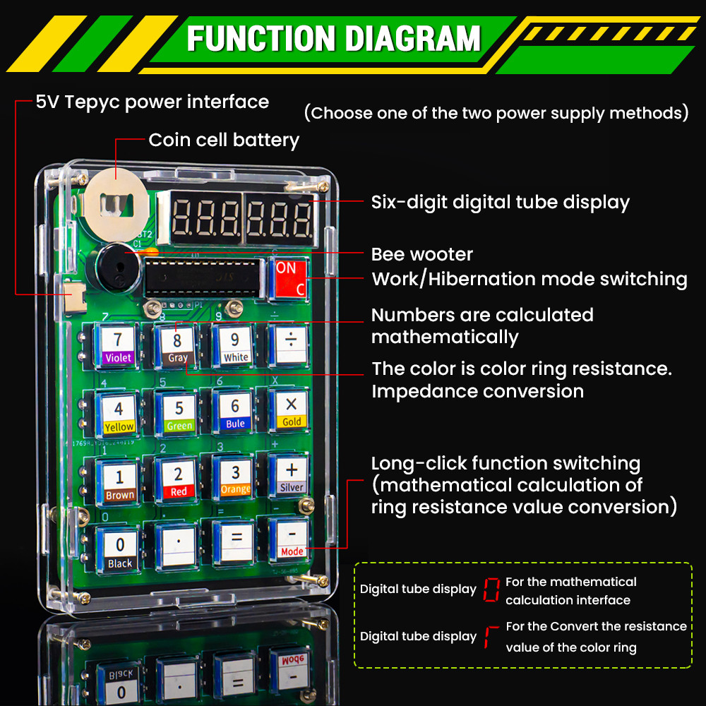 DIY Calculator Electronic Prod - Pcb Etching Kit ulasan dan harga