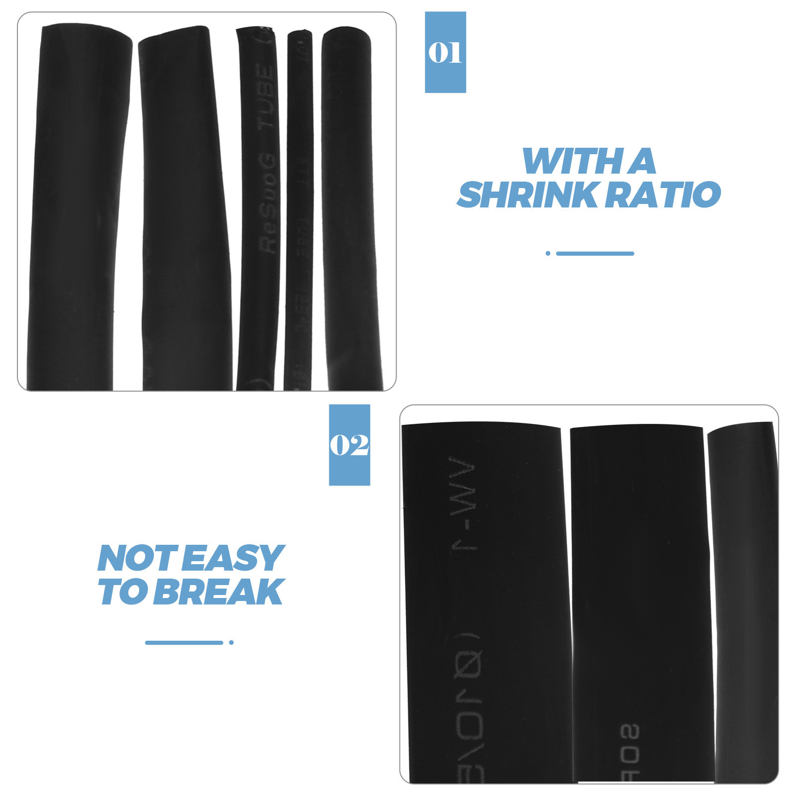 8Pcs Heat Shrink Tubing Heavy  - Heat Shrink Tubing ulasan dan harga