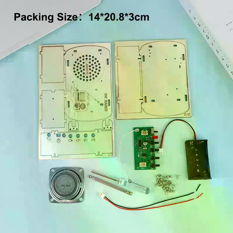 /Cna/DIY Wooden FM Radio Kit V - Diy Electronics Projects For Students ulasan dan harga