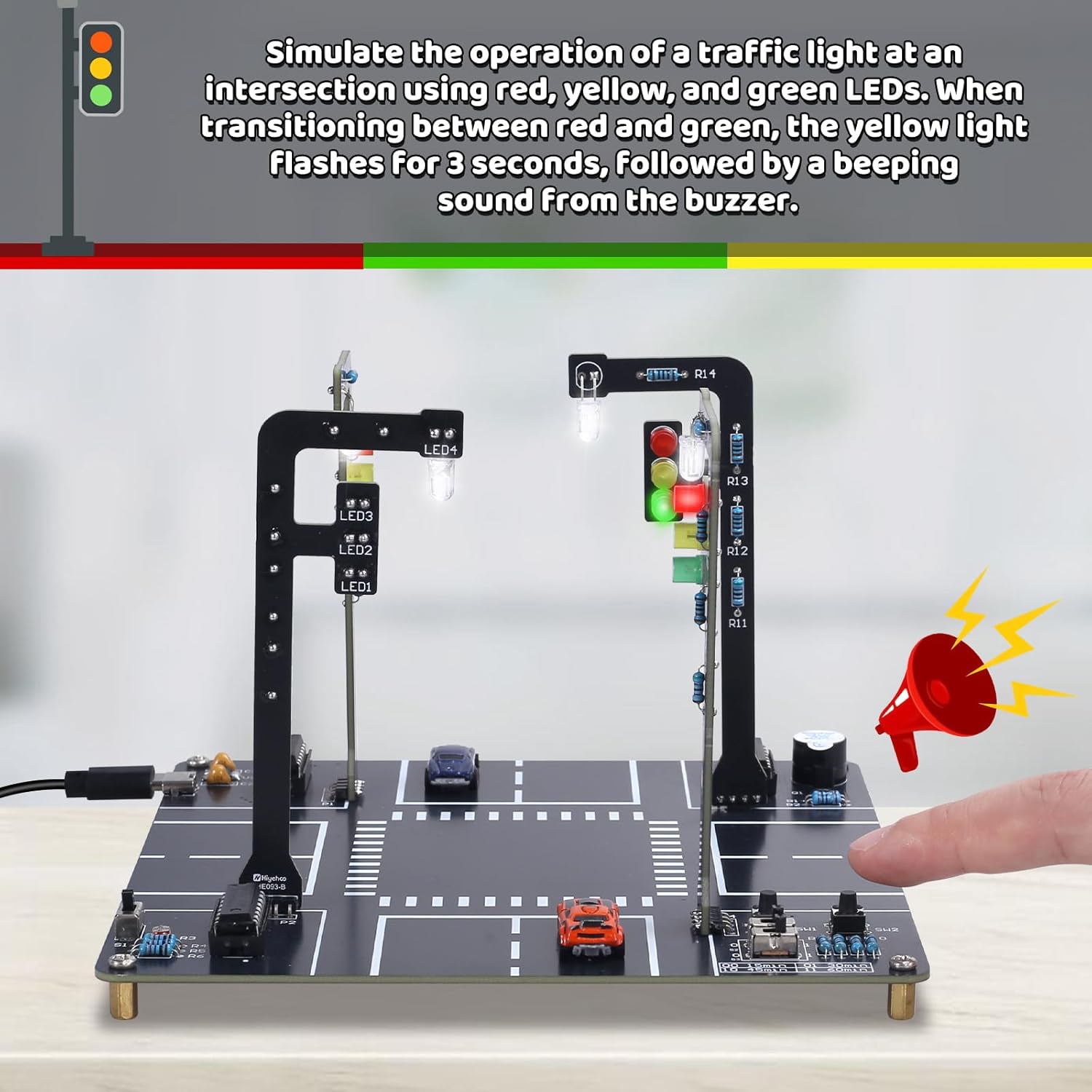 Traffic Light Simulator Kit wi - Diy Electronics Projects For Adults ulasan dan harga