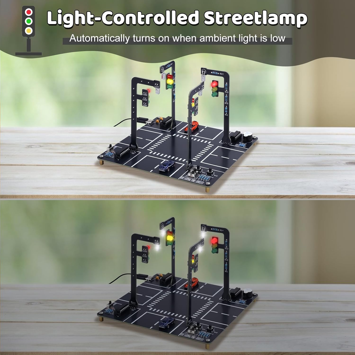 Traffic Light Simulator Kit wi - Diy Electronics Projects For Adults ulasan dan harga