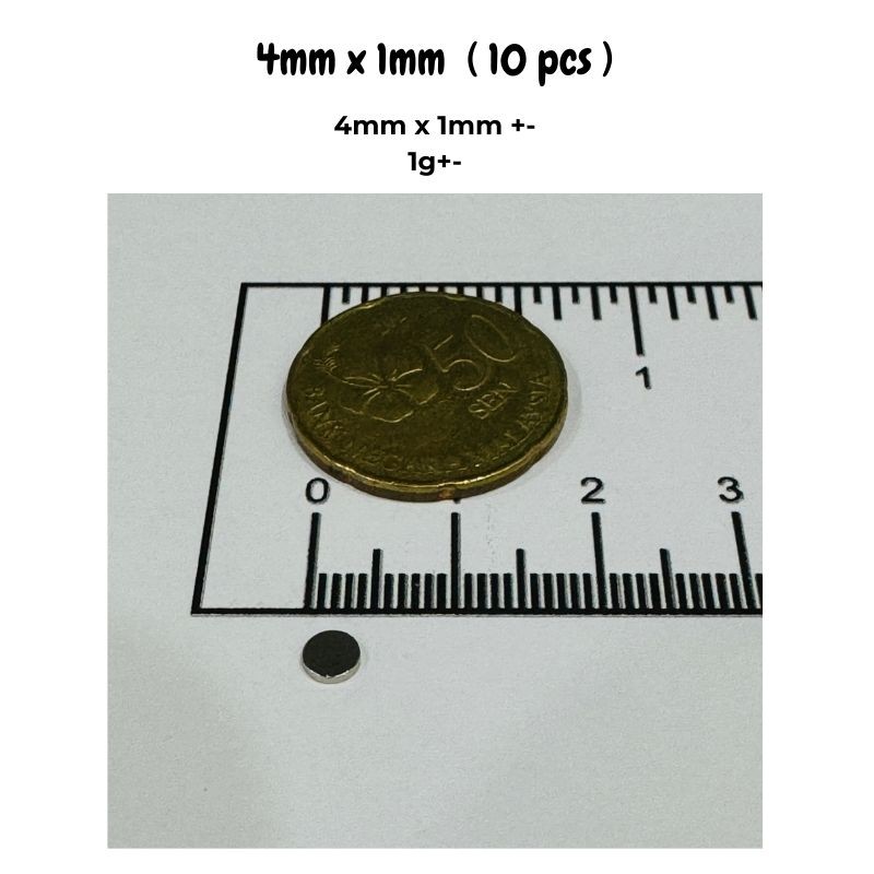 20/50pcs 4x1mm & 5x2mm Magnets - Diy Electronics Com ulasan dan harga