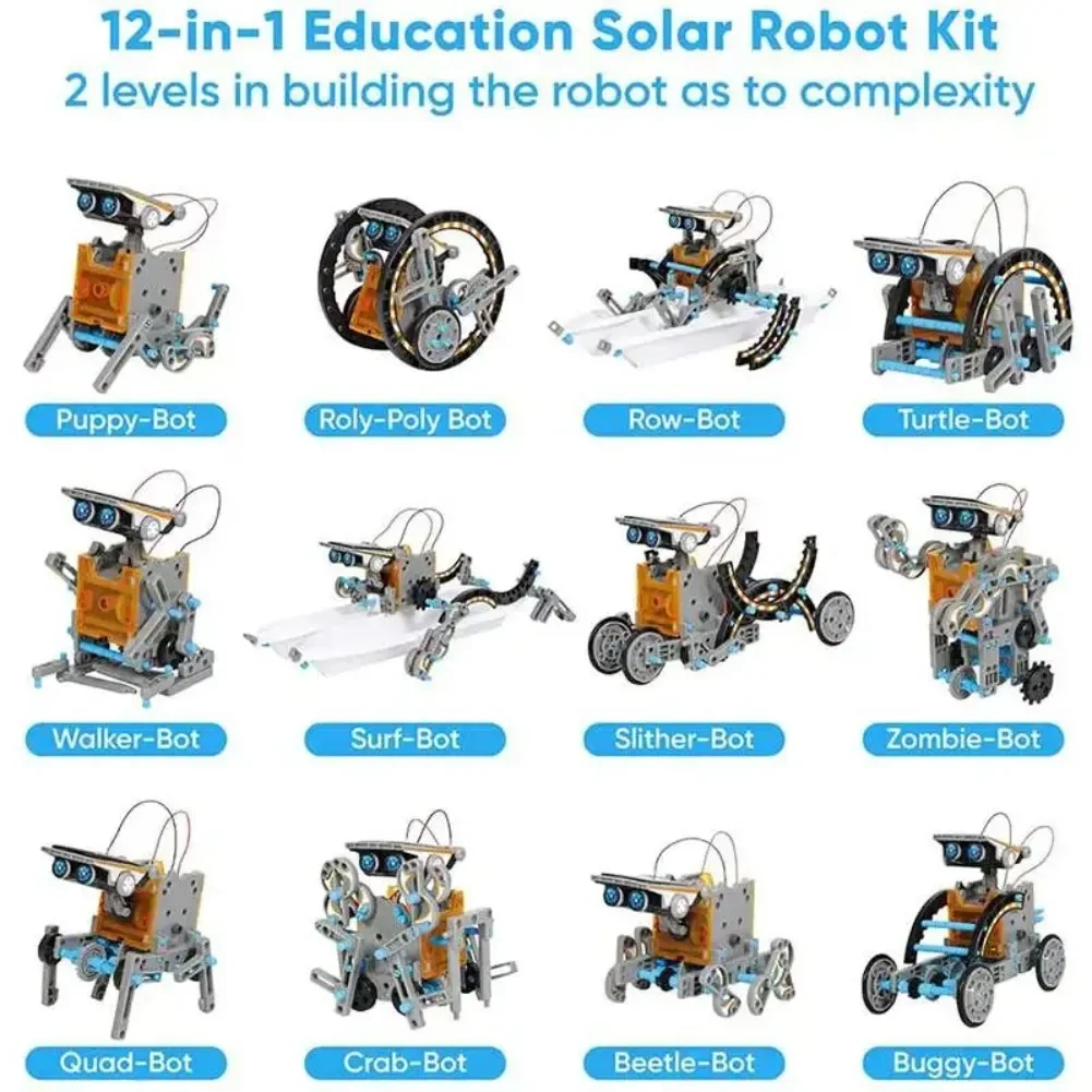 13 in 1 Solar Powered Robot Sc - Diy Electronics Com ulasan dan harga