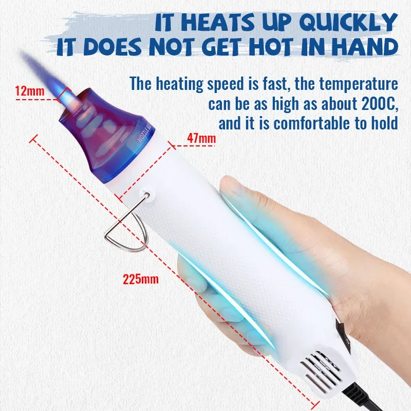 Hot Air Gun 220V Soldering Tem - Heat Shrink Tubing ulasan dan harga