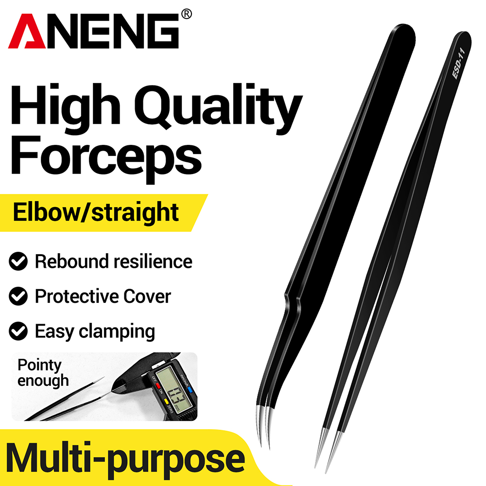 ANENG Stainless Steel Tweezers - Smd Solder Paste ulasan dan harga