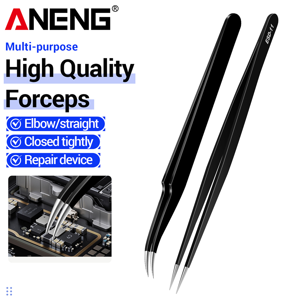 ANENG Stainless Steel Tweezers - Smd Solder Paste ulasan dan harga