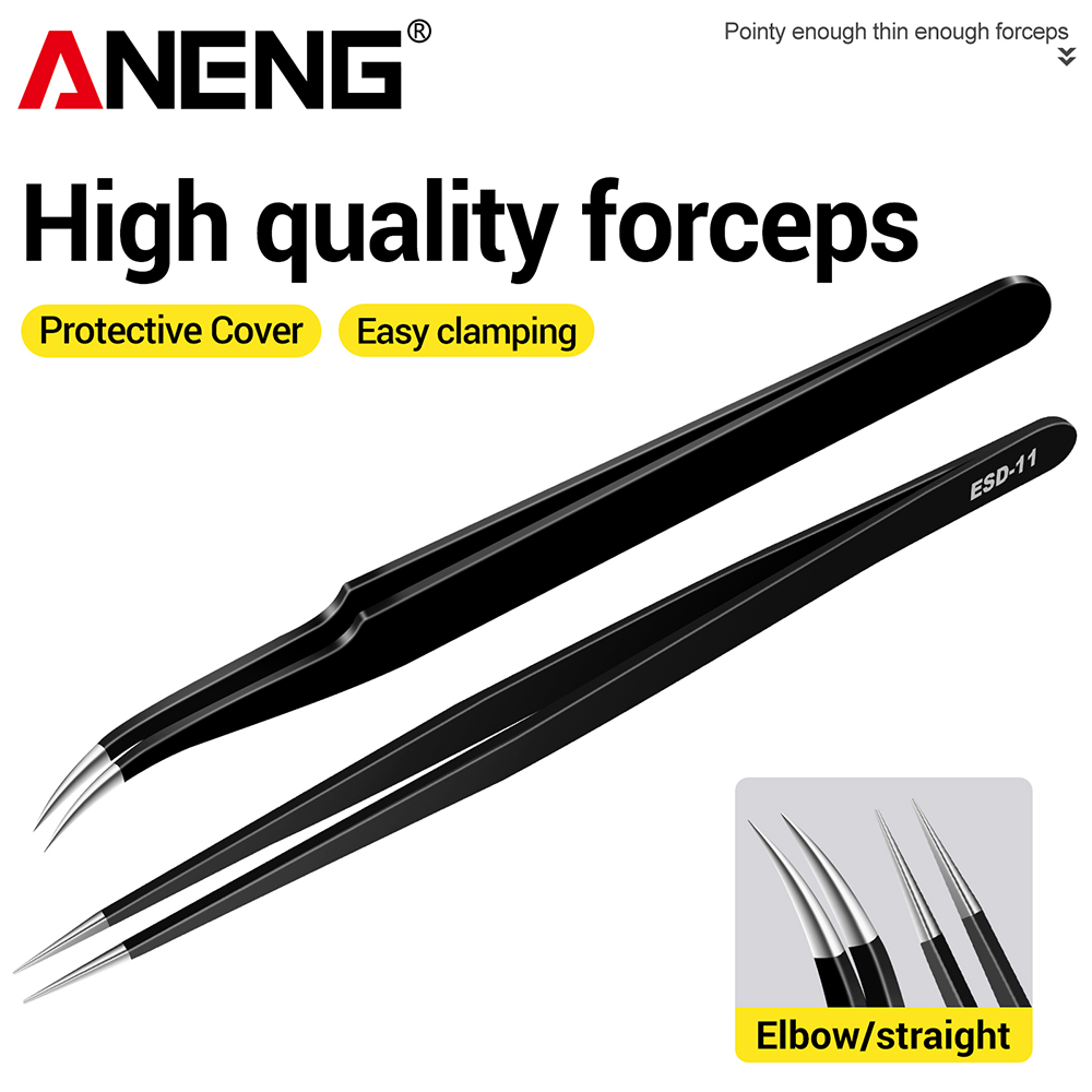 ANENG Stainless Steel Tweezers - Smd Solder Paste ulasan dan harga